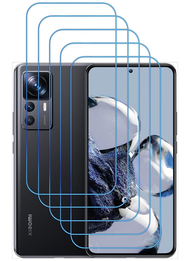 ACLIX 5 Pieces Antistatic ESD Dustproof Premium Quality High Definition Clear Tempered Glass Screen Protector Designed For Xiaomi 12T Pro - Image 1