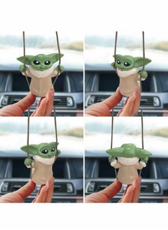 Excefore Car Hanging Accessories Yoda,Swing Smiling Small Yoda Man,Car Mirror Hanging Accessories,car Decoration Charm Pendant,Car Mirror Suspension Decoration,car Charm Decoration  - Image 4