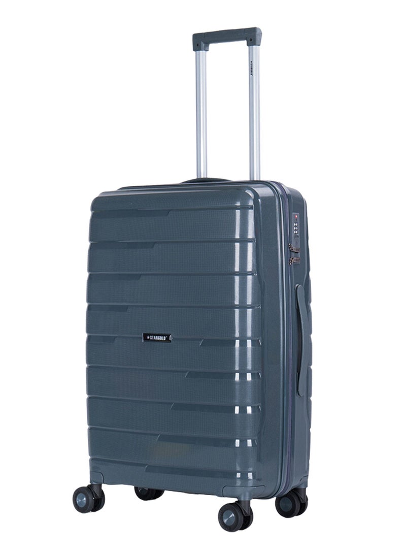 Trolley Luggage PP Hard Side 3PCS Set With TSA Lock Travel Bag