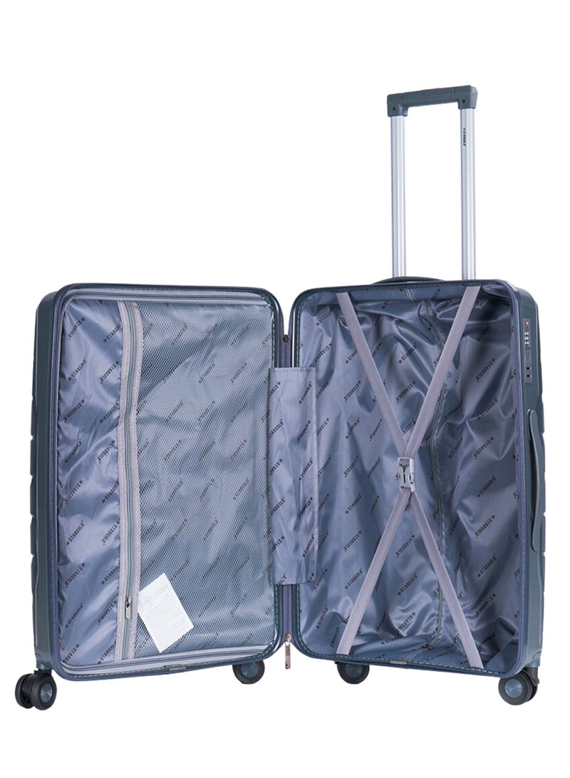 Trolley Luggage PP Hard Side 3PCS Set With TSA Lock Travel Bag