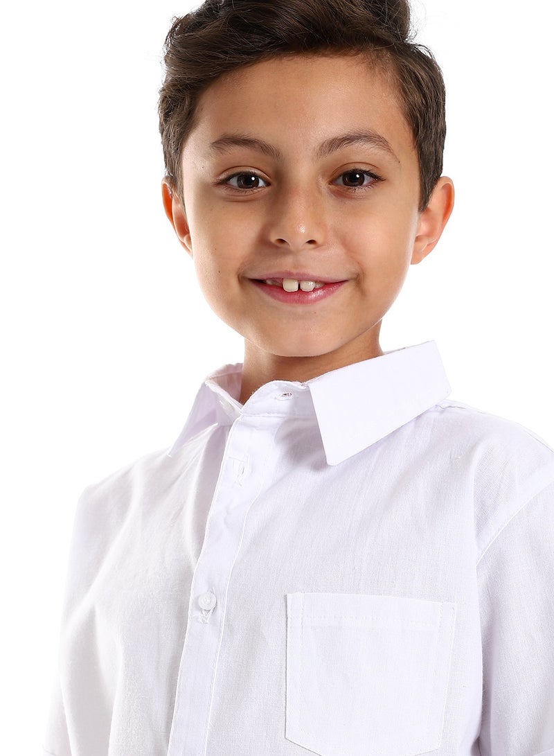 Master Jeans Boys Casual Short Sleeves Cotton Shirt - Image 4
