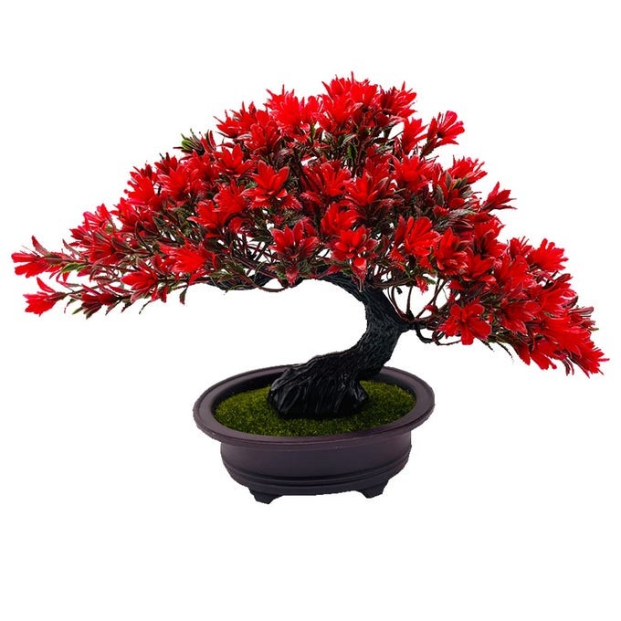 ARTIFICIAL BONSAI TREE REALISTIC ARTIFICIAL JAPANESE JUNIPER TREE FAKE PLANTS DECORATIVE ARTIFICIAL TREES FAUX PLANTS POTTED FOR HOME OFFICE BOOK SHELF FARMHOUSE BEDROOM LIVING ROOM DECOR