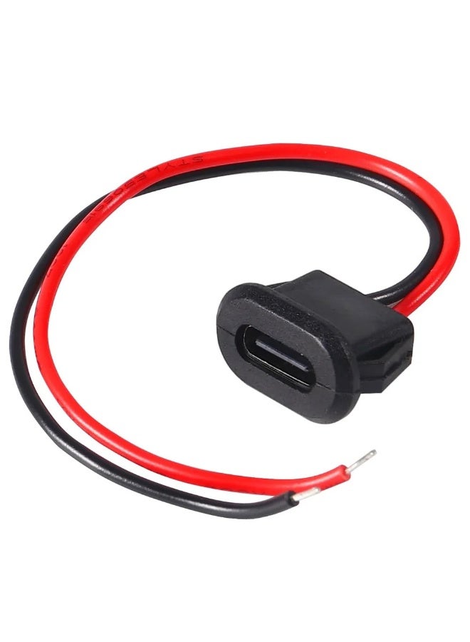 موصل USB ثنائي السن من النوع C أنثى - موصل شحن ثنائي السن من النوع C أنثى، مناسب للإلكترونيات التي تصنعها بنفسك، ومشاريع إمداد الطاقة، وتطبيقات شحن الأجهزة المحمولة. - Image 2