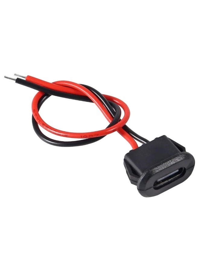موصل USB ثنائي السن من النوع C أنثى - موصل شحن ثنائي السن من النوع C أنثى، مناسب للإلكترونيات التي تصنعها بنفسك، ومشاريع إمداد الطاقة، وتطبيقات شحن الأجهزة المحمولة. - Image 3