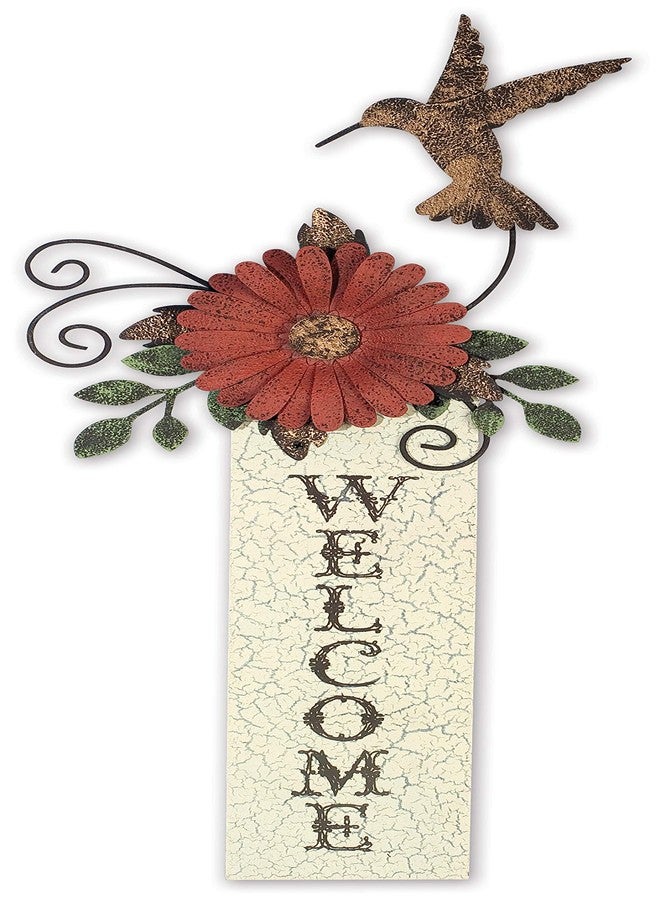 صن سيت فيستا ديزاينز لوحة ترحيبية على شكل طائر الطنان من تصميمات Sunset Vista - Image 1