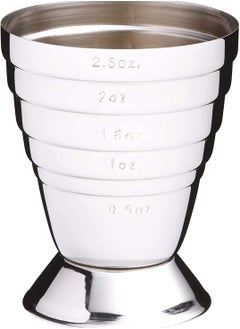 KASTWAVE All-in-1 Cocktail Jigger with 6 Spirit Measure Markings, Stainless Steel, Stainless Steel Bar Measuring Jigger with 6 Etching Measurements(OZ&ML) Party Tool Shot Jigger  - Image 1