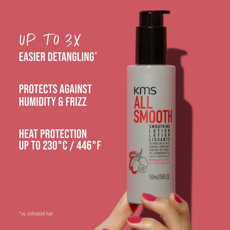 kms AllSmooth Smoothing Lotion, Lightweight Leave-In for Fine to Thick Hair, 150ml - Image 2