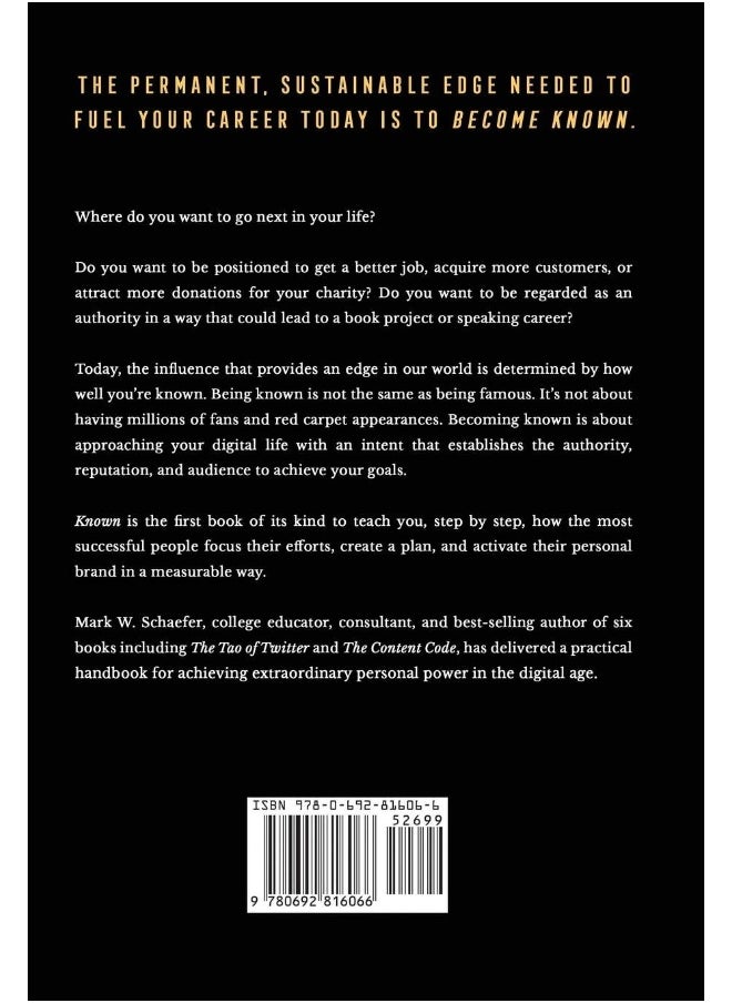 null - Schaefer Marketing Solutions Known: The Handbook for Building and Unleashing Your Personal Brand in the Digital Age - Image 1