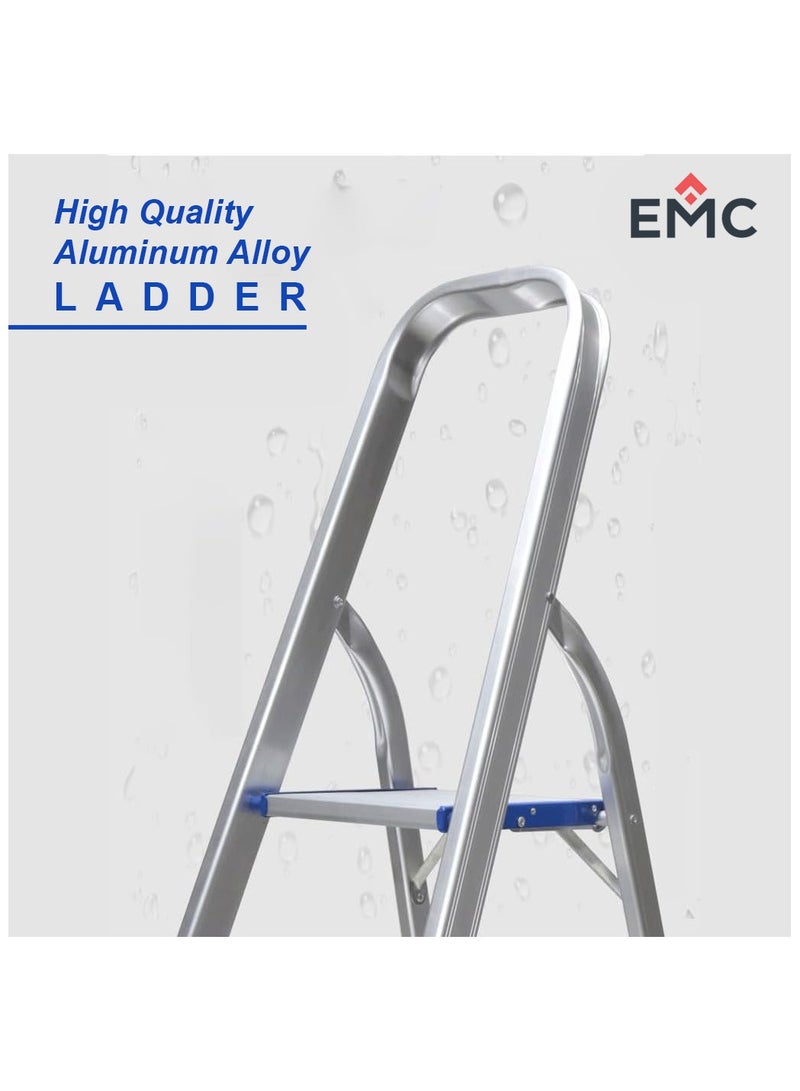 اي ام سي سلم EMC الألومنيوم القابل للطي، تصميم خفيف الوزن محمول، أقدام غير قابلة للانزلاق (3 خطوات) - Image 4