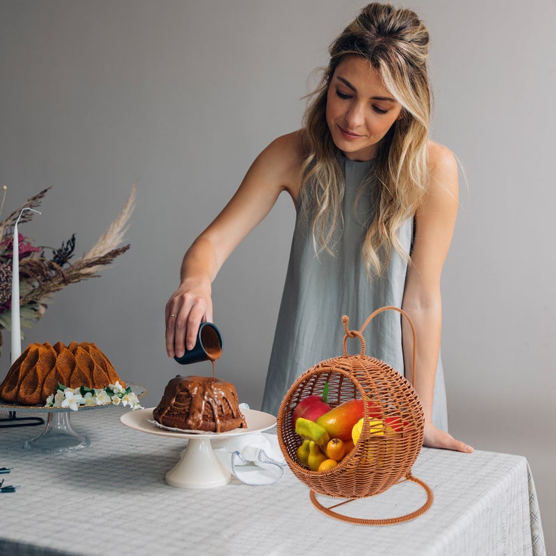 🍳 سلال فاكهة للمطبخ مصنوعة من مادة في سي متينة لحلول تخزين متعددة الاستخدامات - Image 5