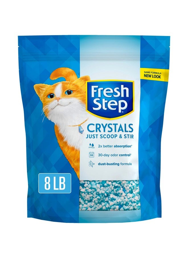 Fresh Step - Crystals, Premium Cat Litter, Scented, 8 Pounds (Package May Vary) - Image 1