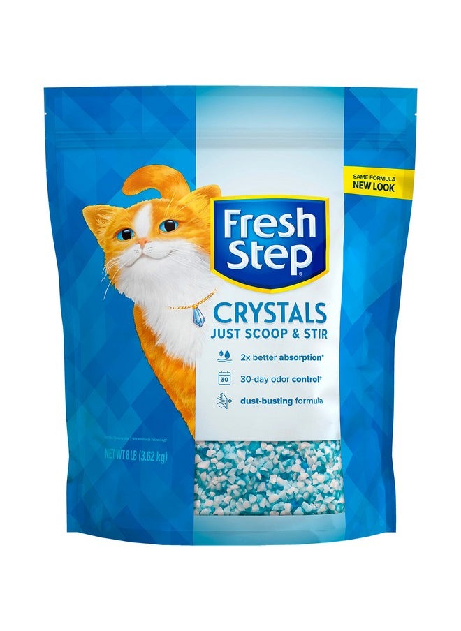 Fresh Step - Crystals, Premium Cat Litter, Scented, 8 Pounds (Package May Vary) - Image 1
