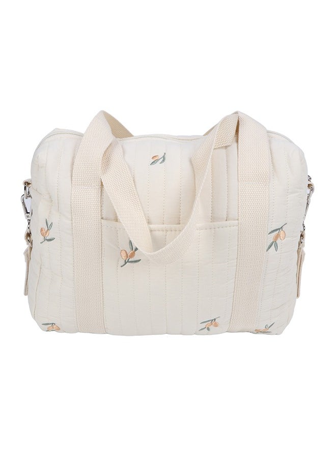 Velaurs - Multifunctional Zipper Embroidered Tote Stroller Storage Diaper Bag - Image 1