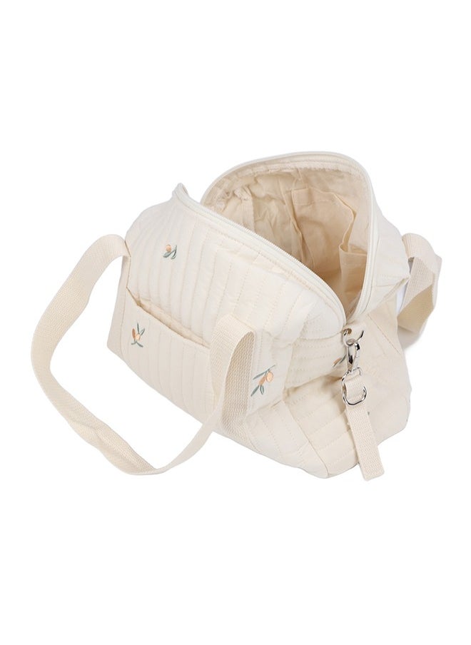 Velaurs - Multifunctional Zipper Embroidered Tote Stroller Storage Diaper Bag - Image 1