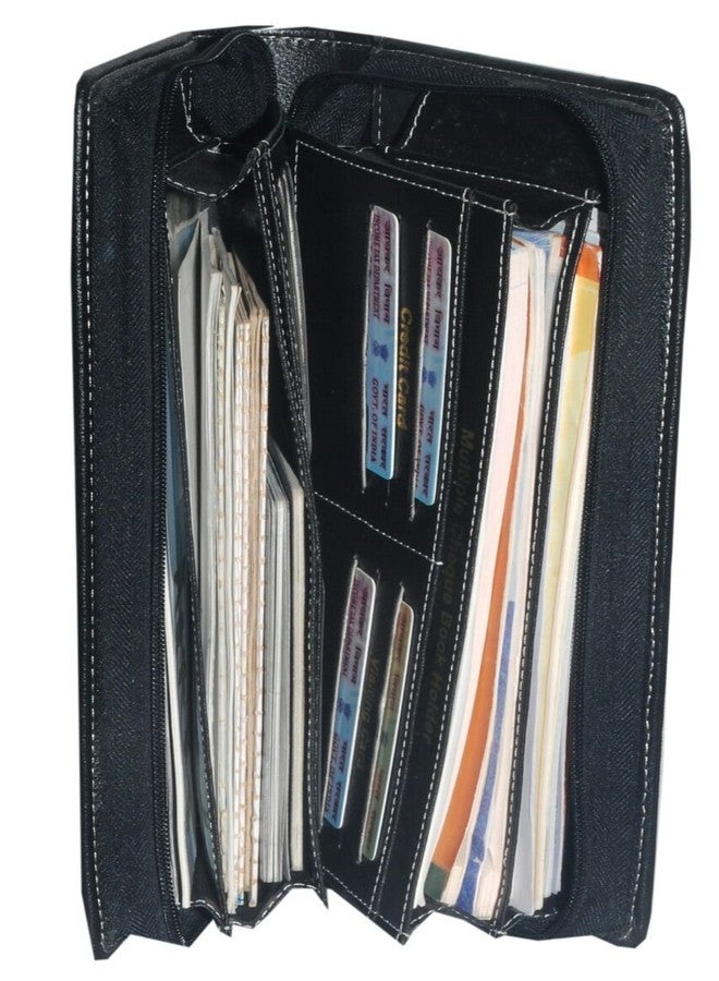 PAREEK Black Faux Leather Unisex Passport Holder (K2-2) - Image 4