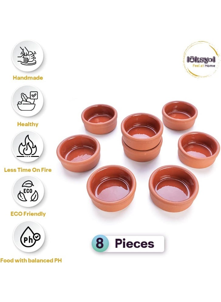 لوكسيول أواني فخارية من لوكس يول – يدوية الصنع في تركيا – صديقة للبيئة وآمنة للفرن والميكروويف وغسالة الصحون – مثالية لأطباق جانبية، صلصات، مكسرات، ومقبلات – مصنوعة من طين طبيعي 100٪ خالية من المواد الكيميائية و BPA – متوفرة بألوان بني، أخضر، أصفر، أزرق، وطبيعي غير مغطى – بأربعة مقاسات: ١٢×٤ سم، ٨×٣٫٥ سم، ٩٫٥×٣٫٥ سم، ١٥×٤٫٨ سم – مثالية للوجبات العائلية، تقديم أنيق، هدية للمناسبات مثل أعراس أو انتقال لمطبخ جديد، لمحبي الطبخ الصحي، تصميم تقليدي وفني – مقاومة للحرارة ومحافظة على نكهة الطعام، سهلة التنظيف، تدعم الاستدامة والبيئة – ماركة LuksYol ذات جودة عالية وتحافظ على التراث الحرفي التركي - Image 3