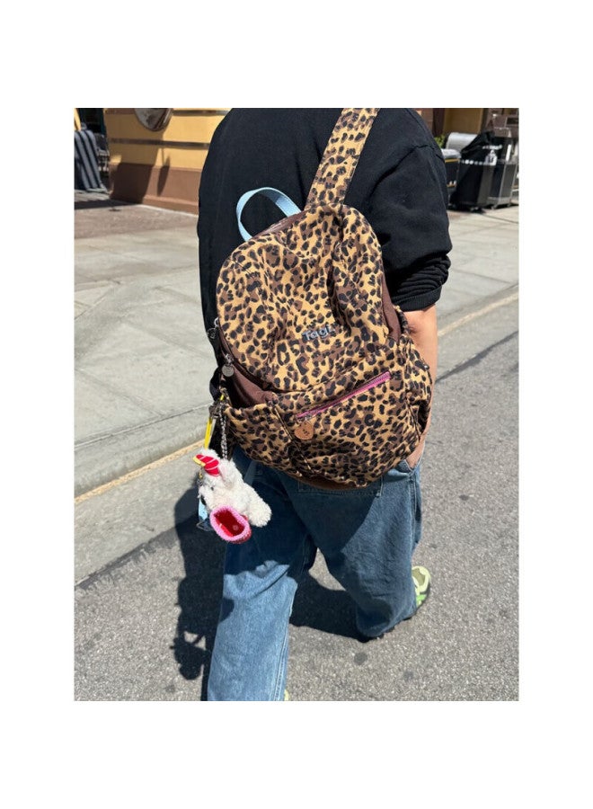 Tagi. Tagi Bread Backpack Large Capacity Ultra-light School Bag Laptop Bag Student Autumn Winter Versatile - Imagination Leopard Print - Image 2
