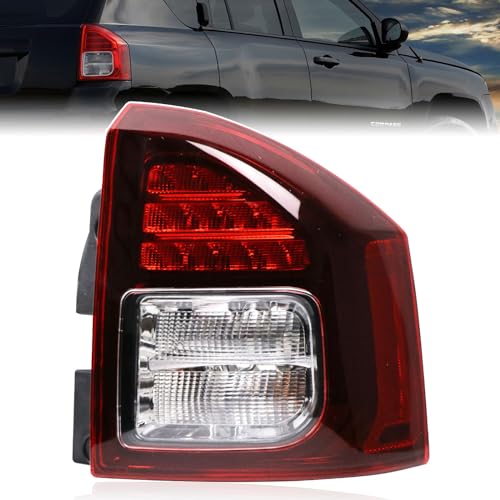 Lochnchn Tail Lights Compatible with JEEP Compass 2014-2017 Rear LED Taillights Assembly Right Passenger Side Tail Lamp - Image 1