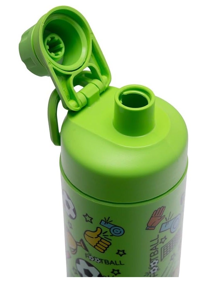 Tank Mini 650ml Football Print  Insulated Leakproof Bottle - Perfect for School, Gym, or Outdoor Adventures - Image 3