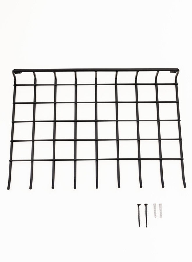 StoreYourBoard The Afton Laundry Room Shelf, Wire Shelving Wall Mounted, Hanging Hooks for Broom and Mop, Cleaning Supplies Shelf for Home and Garage, 17.5" x 9" - Image 5