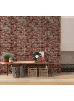 Süper Dekor Super Decor Saka 64-5 Brick Patterned Wallpaper 