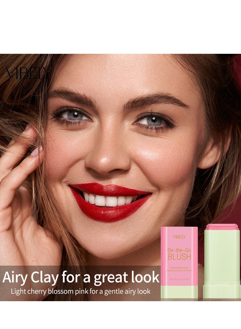 فايبلي كريم أحمر الخدود أحمر الخدود للخدود والعينين والشفاه من أجل تفتيح البشرة، أحمر الخدود طبيعي مع مقاوم للماء والعرق، مكياج عاري متعدد الاستخدامات، أحمر الخدود الكريمي 02 برتقالي مرجاني - Image 3