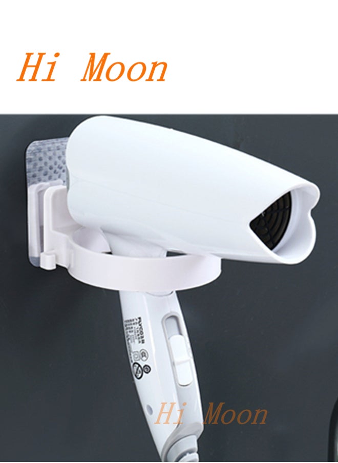 Hi Moon 2 Pack Hair Dryer Holder Wall Mounted Blower Rack Ring Blow Dryer Wall Hanger for Bathroom  - Image 3