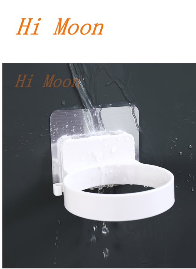 Hi Moon 2 Pack Hair Dryer Holder Wall Mounted Blower Rack Ring Blow Dryer Wall Hanger for Bathroom  - Image 2