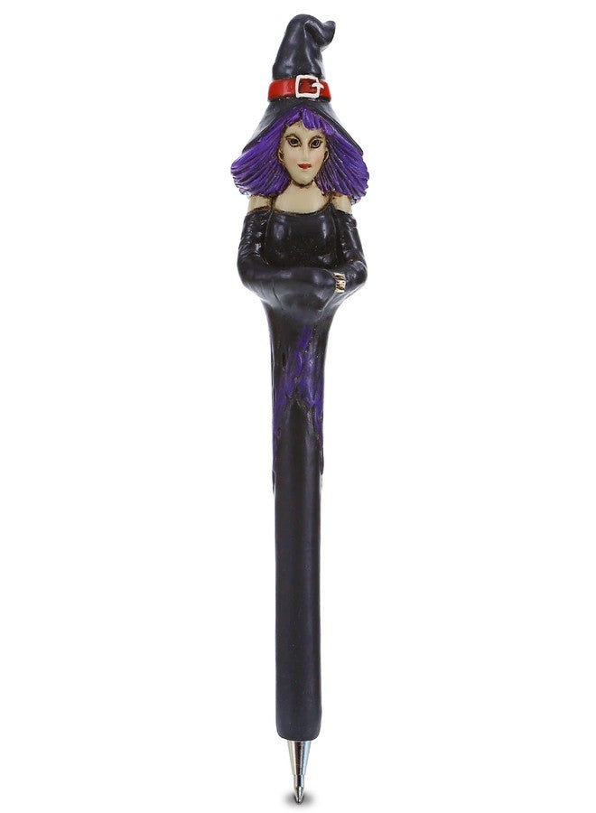 Planet Pens Spooky Witch Novelty Pen - Fun and Unique Kids and Adults Ballpoint Pen, Colorful Purple Witch Writing Pen Instrument For School & Office Desk Decor - Image 1