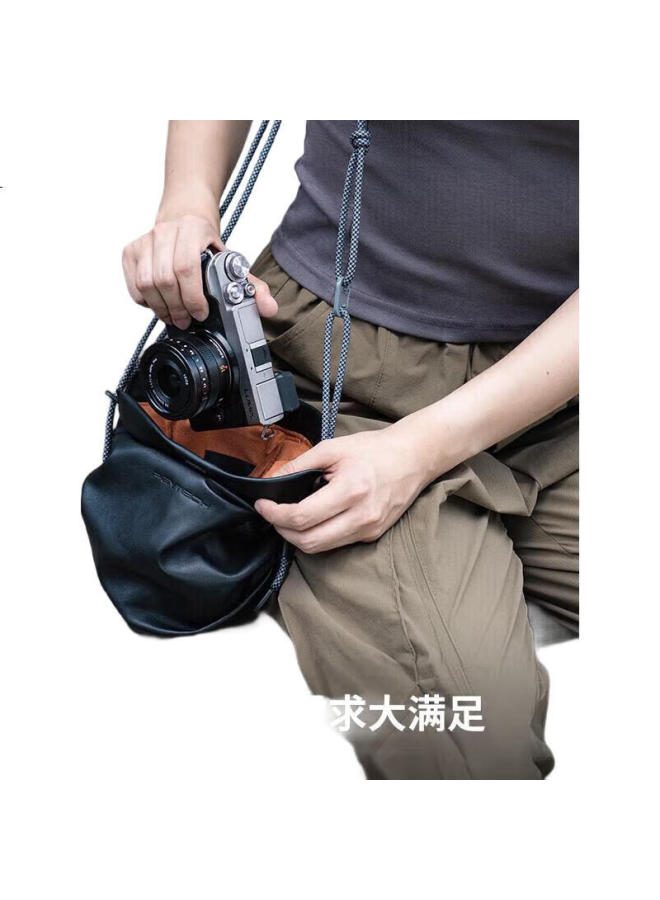 Pgytech Camera Bag Onego Cloud Bag Dandelion Photography Bag, Shoulder Mirrorless Camera Bag, Inner Liner Storage Bag, Women'S Crossbody Travel Bag, Suitable For Fuji, Canon, Sony, Black M Size - Image 1