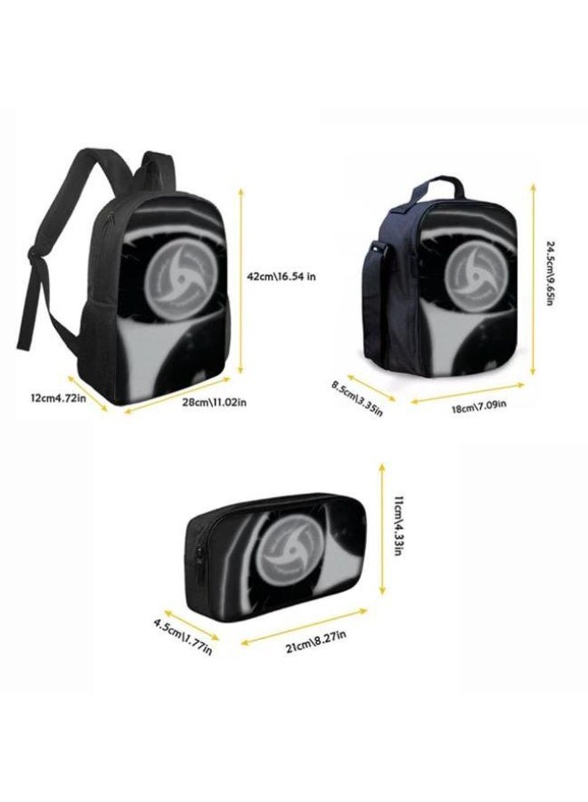 عام حقيبة ظهر مطبوعة بالرسوم المتحركة + مجموعة حقائب اليد + القلم، مجموعة حقائب عملية من ثلاث قطع (يمكن استخدام الطلاب والأطفال ونزهات الأصدقاء ورياضات تسلق الجبال وما إلى ذلك) - 101 - Image 5