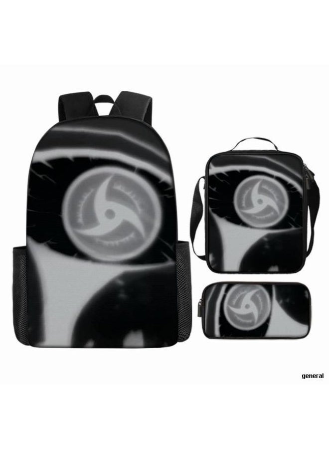 عام حقيبة ظهر مطبوعة بالرسوم المتحركة + مجموعة حقائب اليد + القلم، مجموعة حقائب عملية من ثلاث قطع (يمكن استخدام الطلاب والأطفال ونزهات الأصدقاء ورياضات تسلق الجبال وما إلى ذلك) - 101 - Image 1