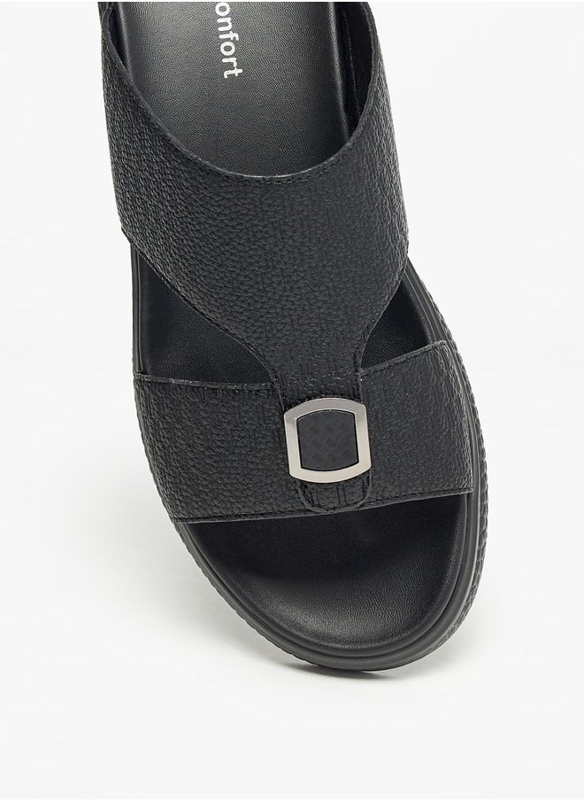 Le Confort Textured Slip-On Sandals  - Image 4