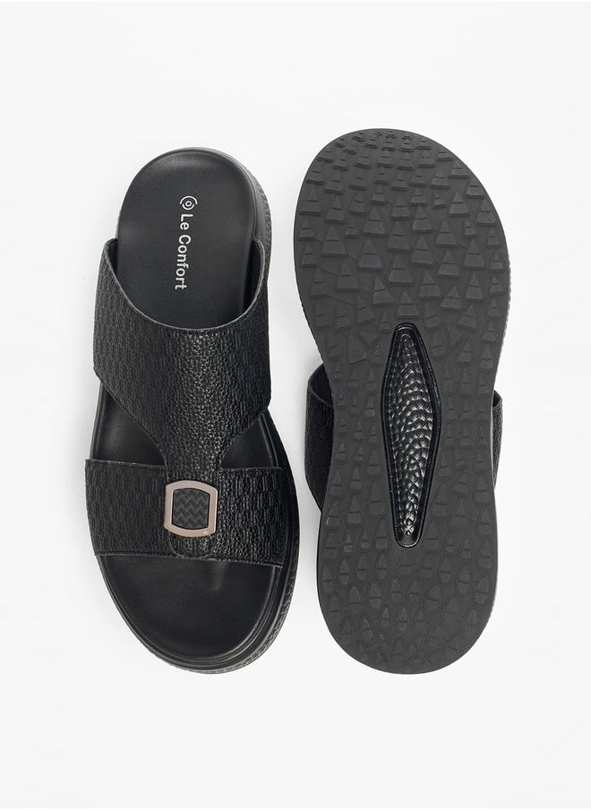 Le Confort Textured Slip-On Sandals  - Image 5