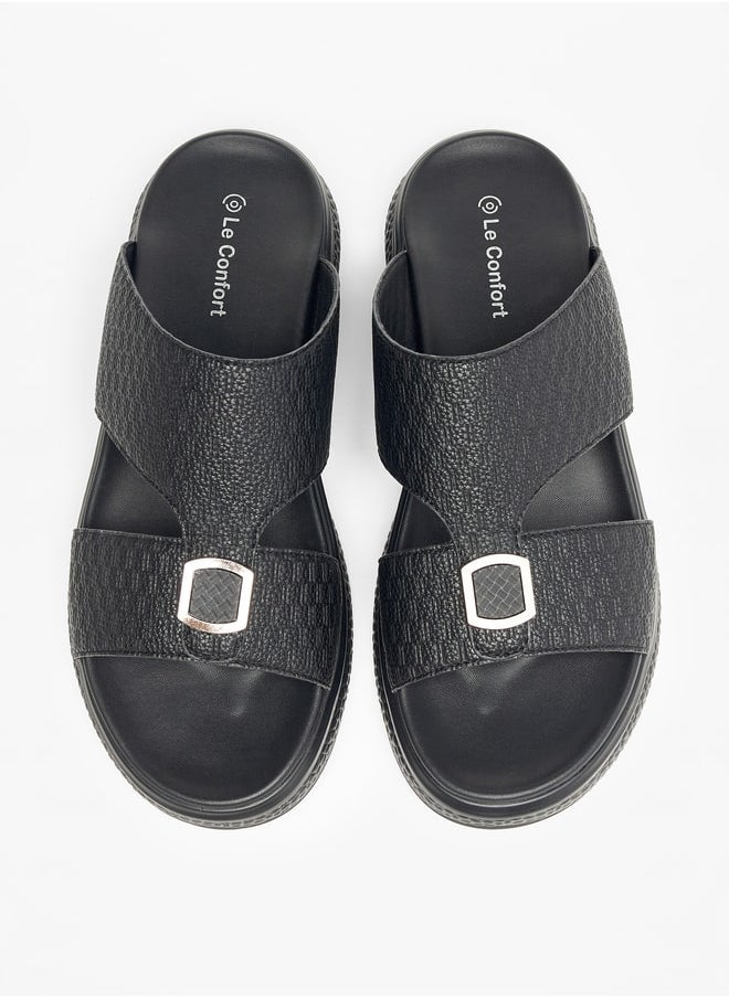 Le Confort Textured Slip-On Sandals  - Image 2