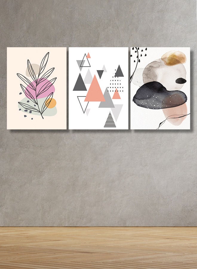 Marktna Decorative Wall Art Painting With a Modern Design 3 Pieces Size 120x60cm - Image 1