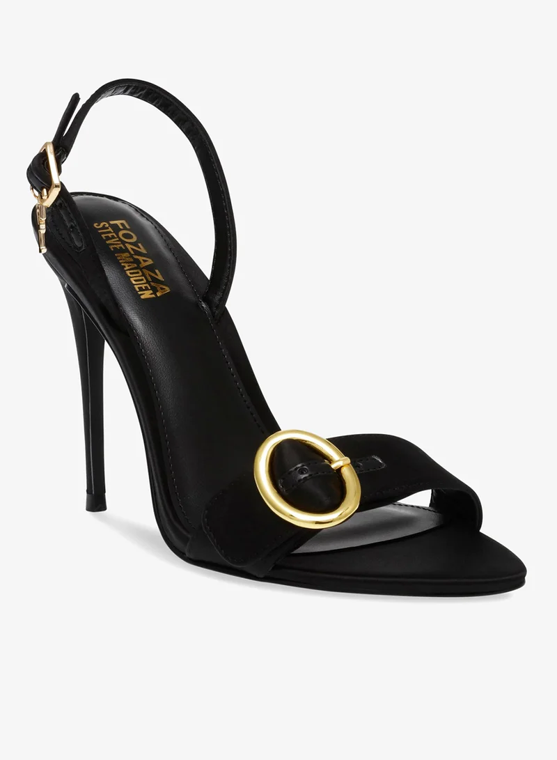 STEVE MADDEN Steve madden reveled black satin women's sandals