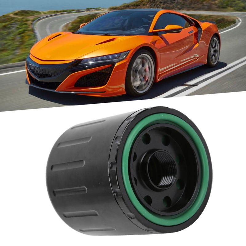 مرشح زيت تدفق عالي بخيط M20x1.5 مع مغناطيس قابل للغسيل واستعادة الاستخدام كبديل لـ Honda Black - Image 4