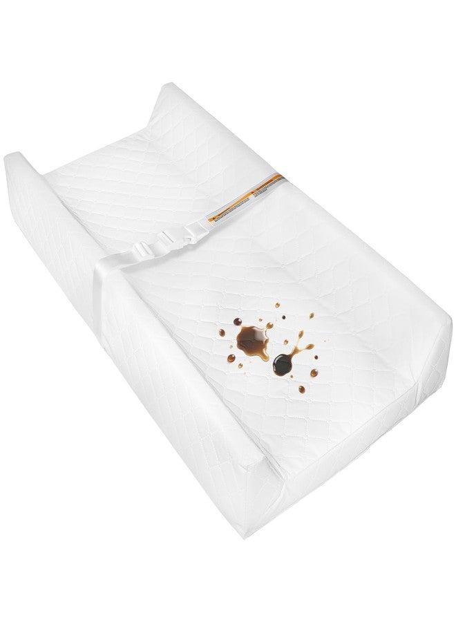 JVEOO Waterproof Baby Changing Pad, Non-Slip Wipeable Diaper Changing Mat with Safety Strap 32x16 Inch Infant Diaper Change Pad Suitable for Dresser & Table - Image 1