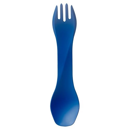 humangear GoBites Uno | Travel & Camping Utensils | Portable & Convertible Dining Ware | Multi-Functional Spork, Blue - Image 1