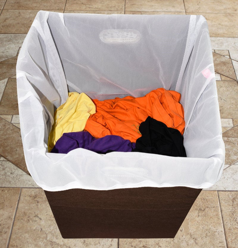 Freegrace Foldable Large Laundry Hamper With Laundry Bag - Premium Durable Non-Woven Fabric, Plastic Board, Extra-Large Size, Space-Saving & Compact Clothes Basket With Metal Handles (Brown) - Image 3