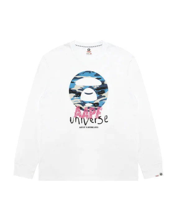 AAPE AAPEUNVS moonface long sleeve tee
