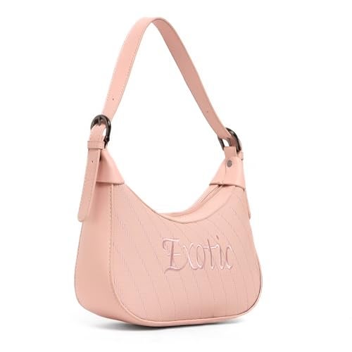 EXOTIC Curved Design That Adds a Modern and Chic Appearance is Sling Bag for Women (PINK) - Image 1