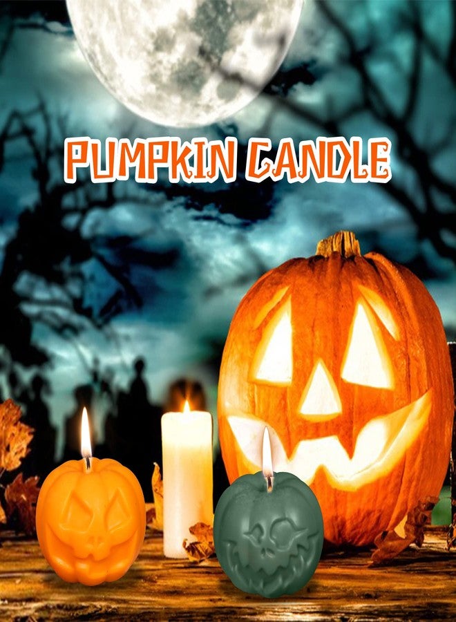 ZAKVOOR 2 Pcs Pumpkin Candle Mold Halloween Resin Casting Silicone Mold for DIY Aromatherapy Candles Wax Plaster Polymer Clay Decoration - Image 5