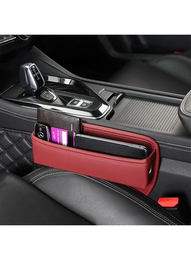 Black Car Seat Storage Box Dashboard Organizer With Multi Compartment Phone Holder Card Slot - Image 2