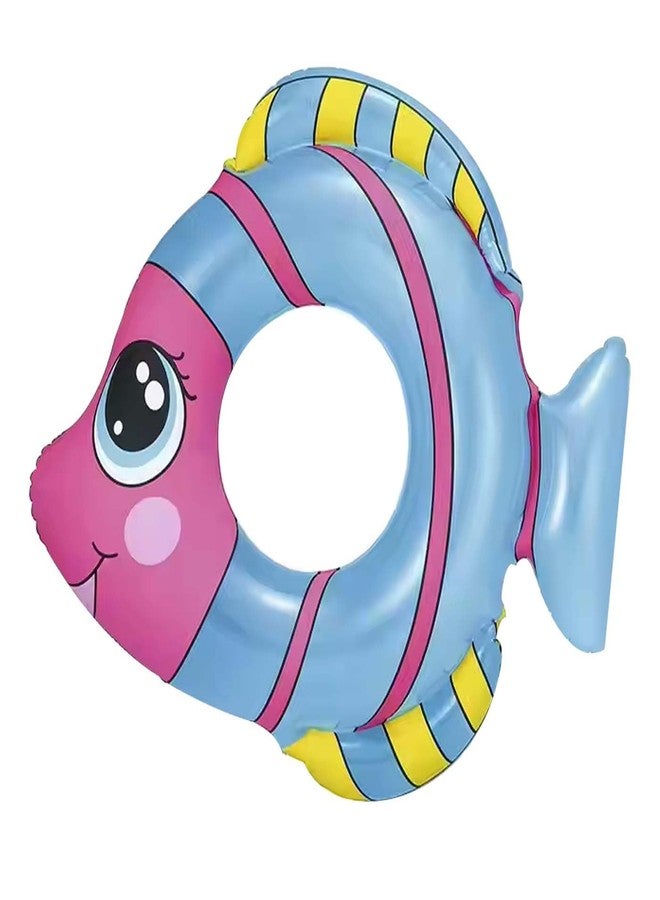 Confidence Inflatable Swimming Pool Safety for Kids | Pool Party Swim Tube Safety Ring | Swimming Floats for Boys and Girls Pools Accessories (Fish Swimming Rings) - Image 1