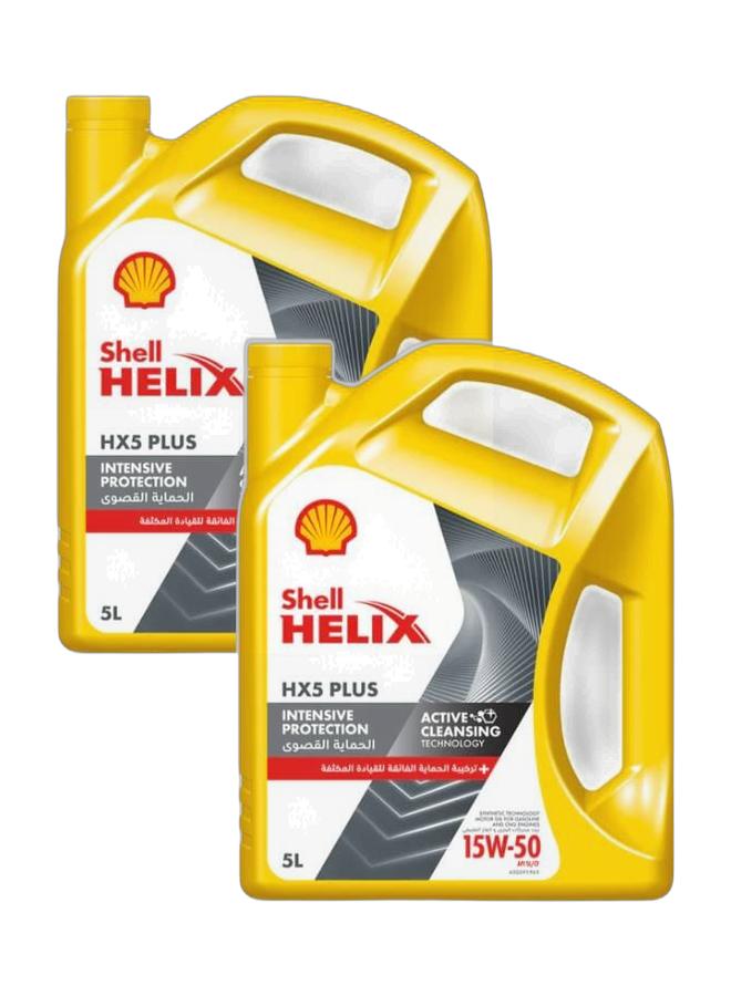 Shell Helix HX5 Plus 15W-50 5L Bundle - Image 1