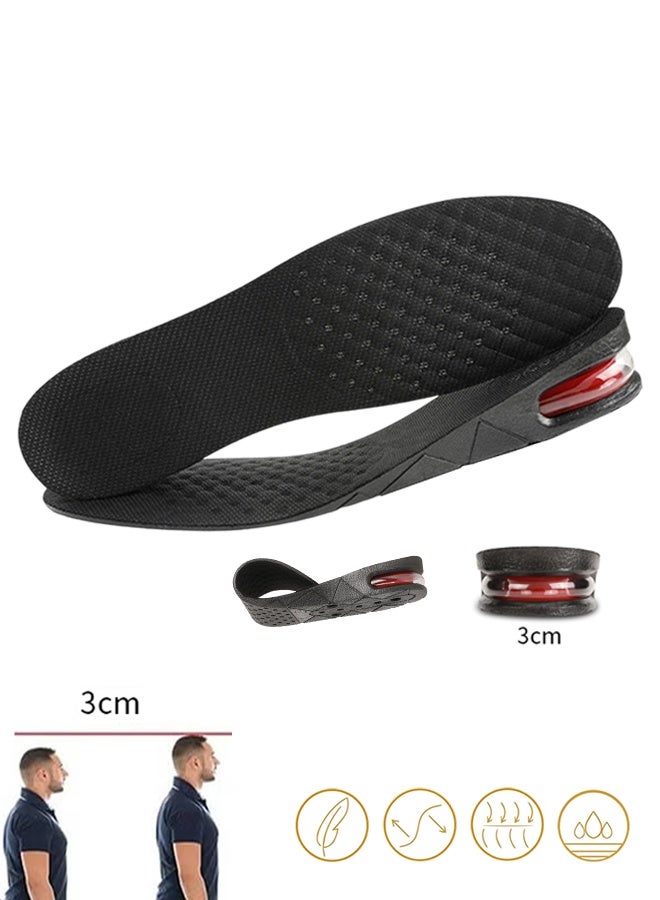 سويت لايف زوج واحد من النعال الداخلية لزيادة الطول بمقدار 3 سم للرجال والنساء، مصاعد أحذية غير مرئية قابلة للتعديل ومعززات للطول، تناسب الأحذية الرسمية والأحذية غير الرسمية - نعال وحشوات لزيادة الطول - Image 1