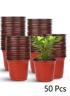 50 Pack Diameter 13Cm Plastic Planter Nursery Pots with Seedlings Pots Starter Pots Plant Containers for Succulents, Seedlings, Cuttings, - pzsku/Z1F0F90A04380BB393C08Z/45/_/1719224725/f9dbfb88-28ca-4cbd-9edb-d534e6818b81