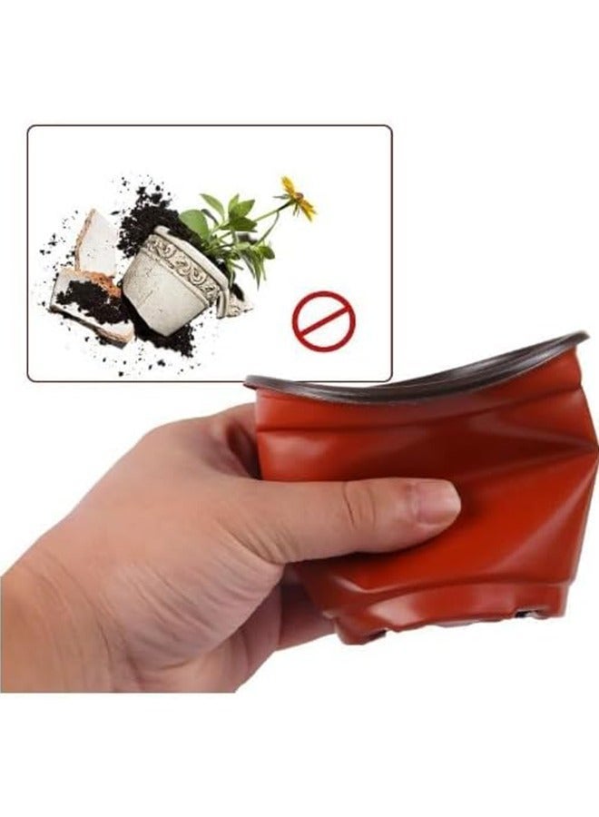 كيلا عبوة من 50 وعاء زراعة بلاستيكي بقطر 13.5 سم، مناسب لزراعة الشتلات والنباتات العصارية والشتلات والعُقَل. - Image 4